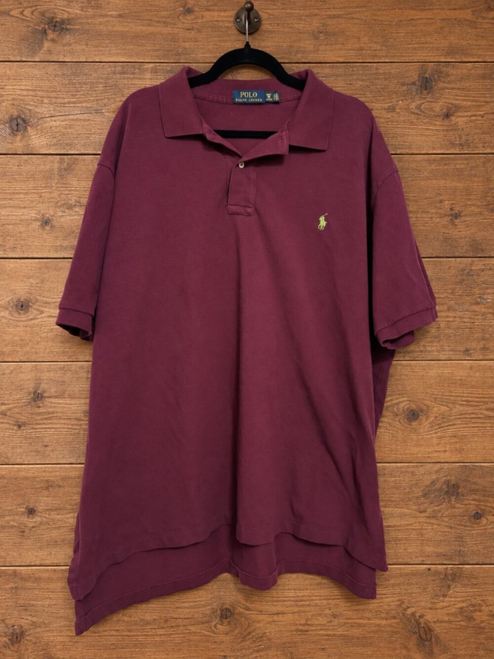 Polo Ralph Lauren Burgundy Polo Shirt 3XB Big & Tall